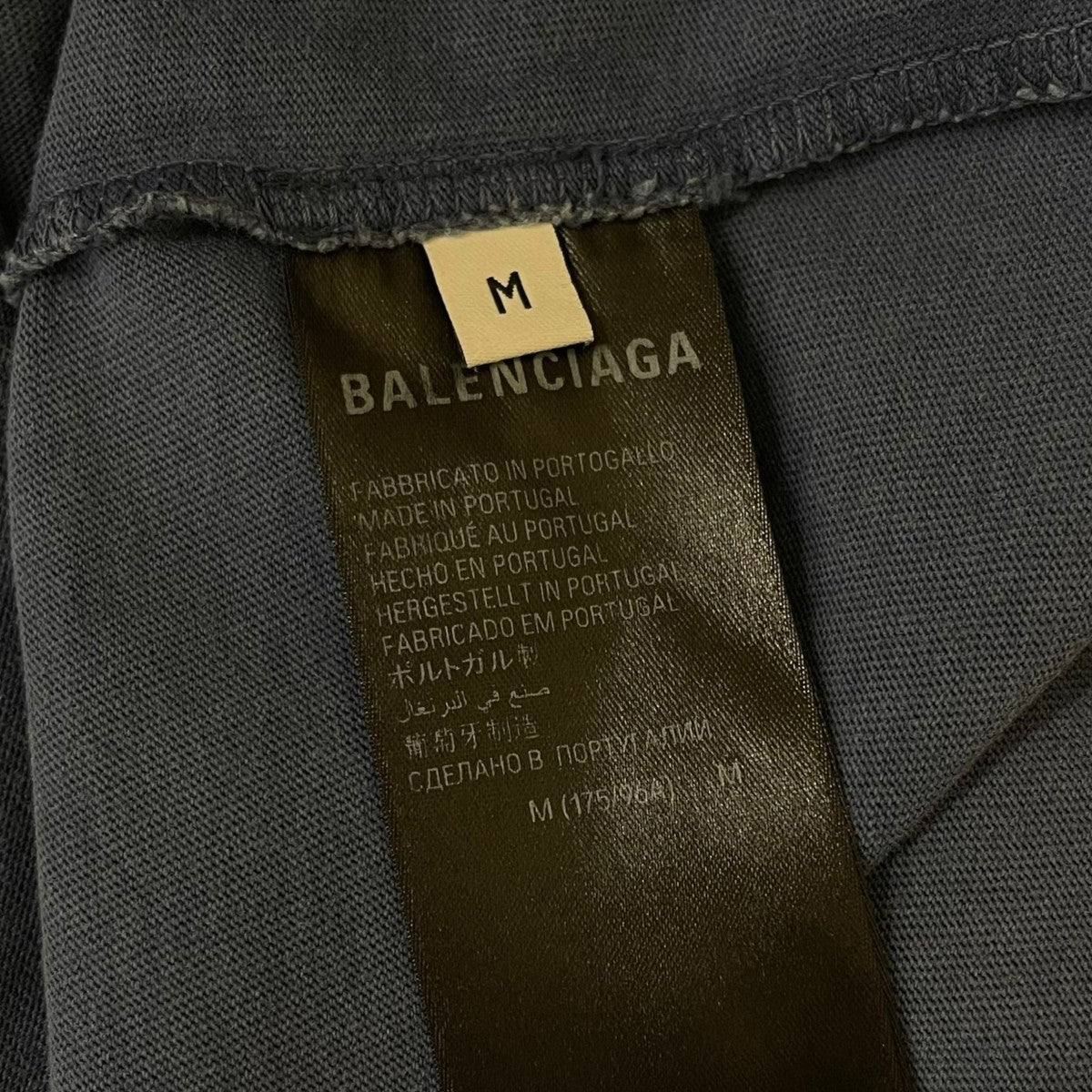 BALENCIAGA BE KINDプリントダメージ加工Tシャツワッペン 半袖Tシャツ コットンTシャツ764235 TPVD5 古着・中古-5枚目のアイテム画像