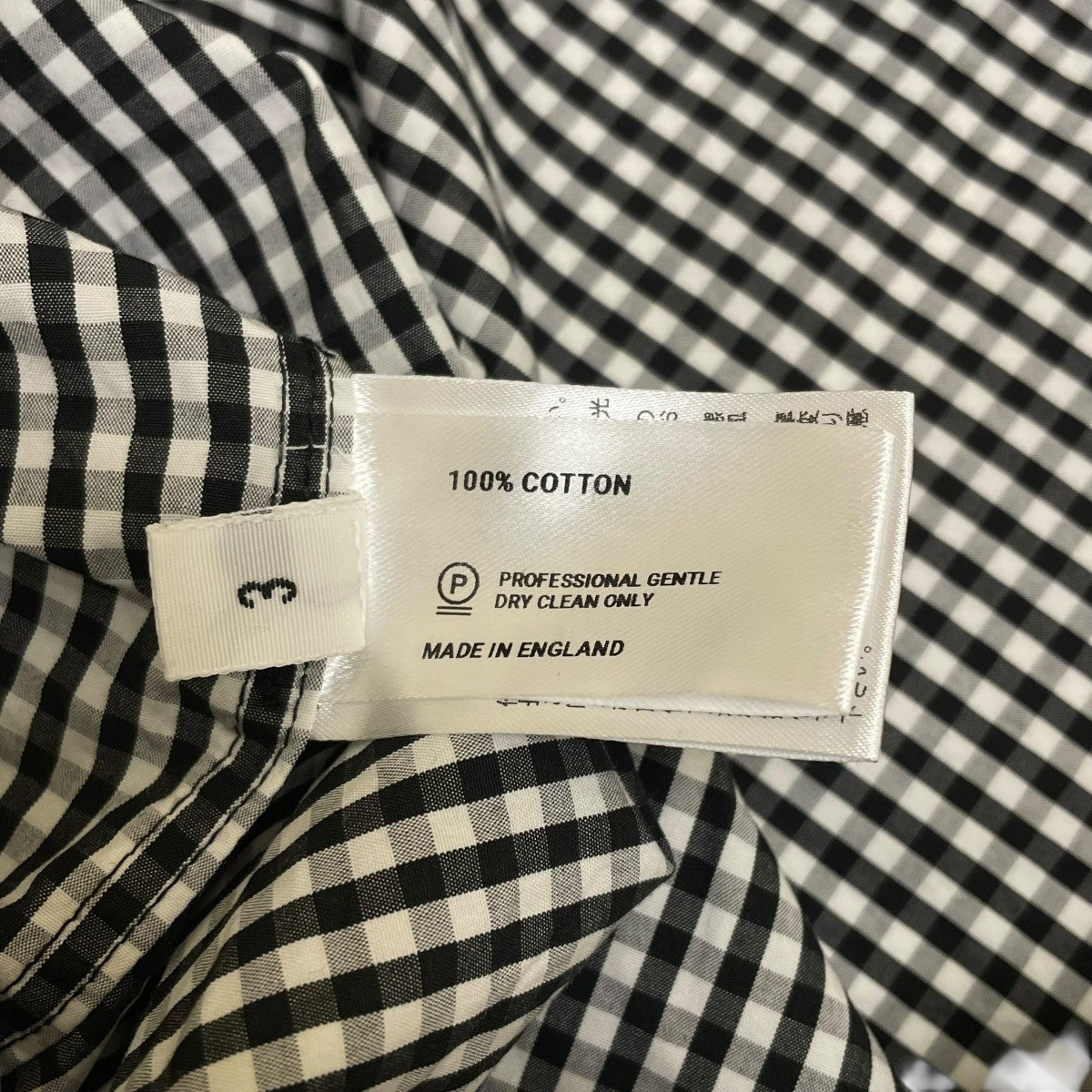lea boberg RIVER Limited Model CL-SHIRT ギンガムチェック長袖シャツ 古着・中古-5枚目のアイテム画像
