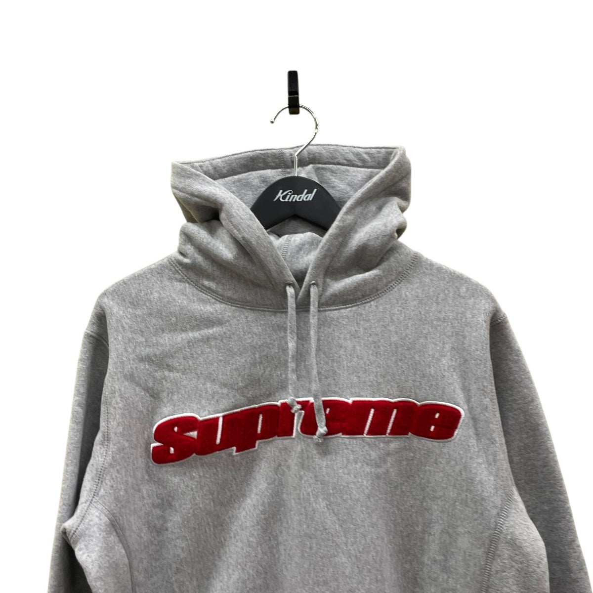 Supreme(シュプリーム) Chenille Hoodedパーカー グレー サイズ S