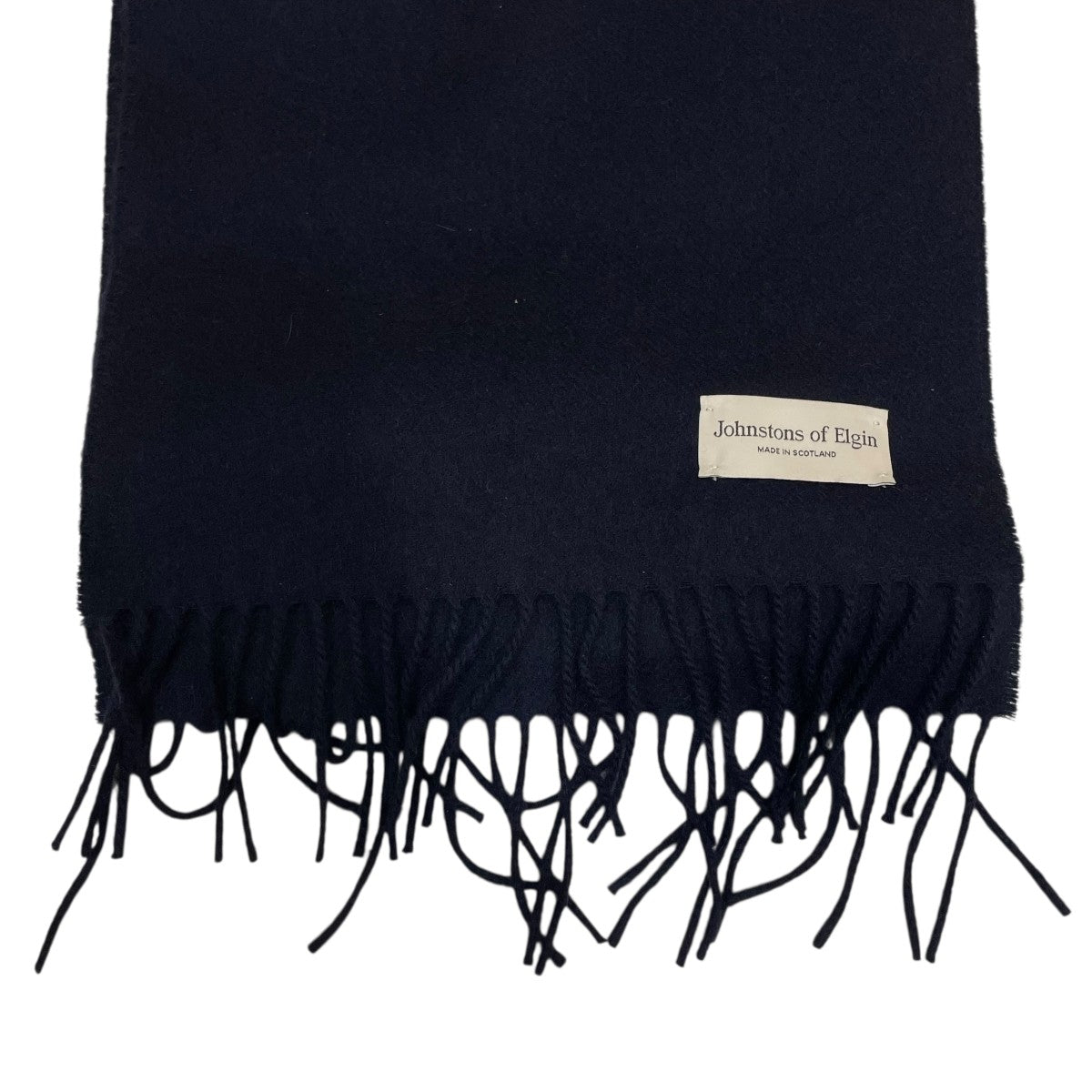 ✨未使用タグ付✨ ジョンストンズ オブ エルガン　紺マフラー ✨未使用タグ付✨ ジョンストンズ オブ エルガン 紺マフラー