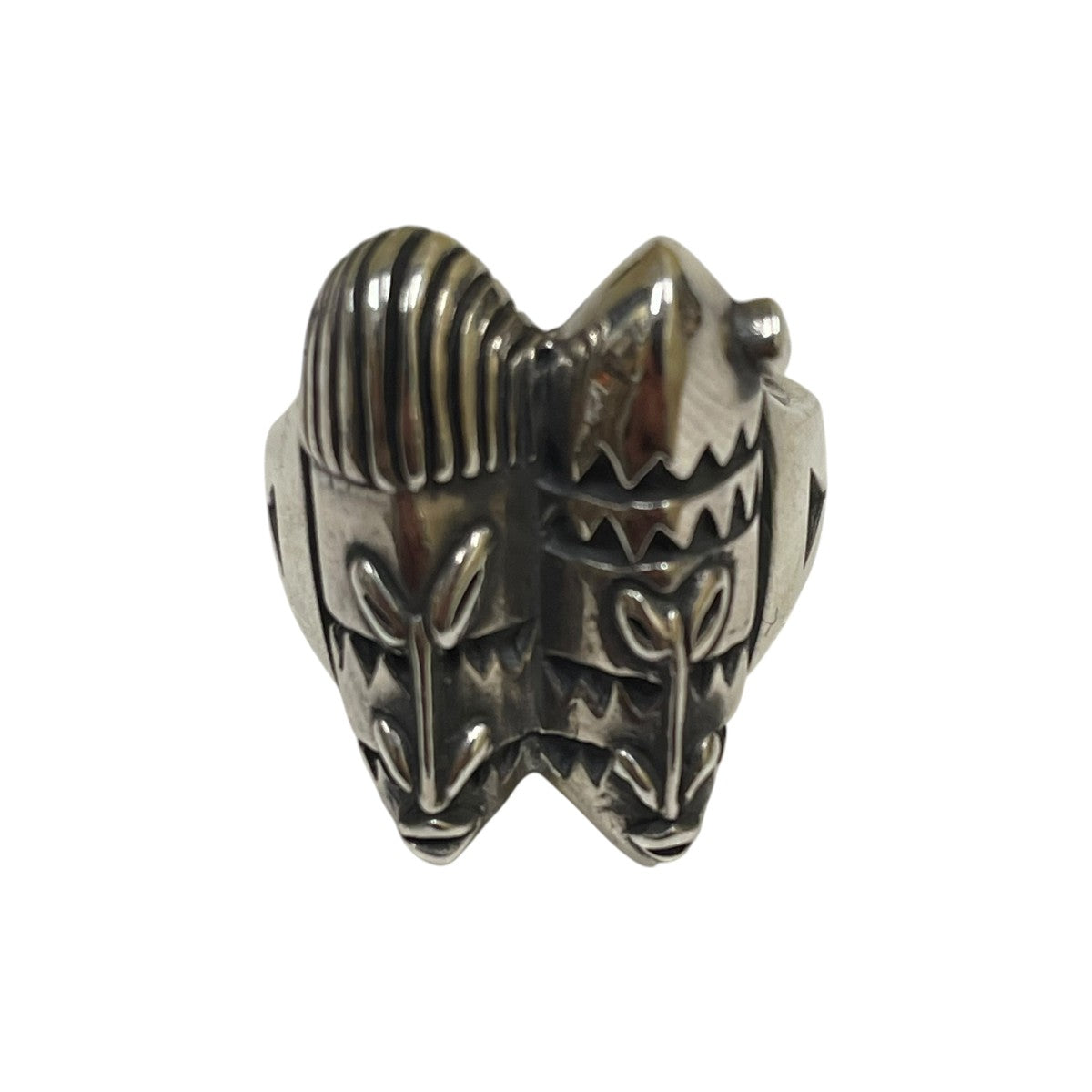 Lamrof×shitabama Dogon Double Face Ringシルバーリング 古着・中古-1枚目のアイテム画像