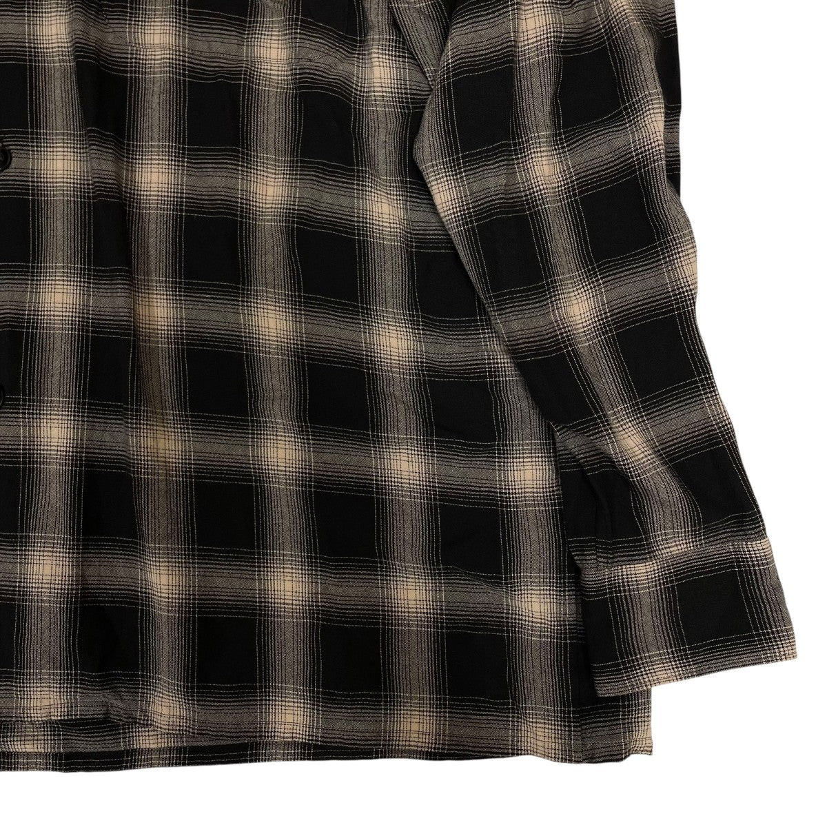 COMOLI(コモリ) レーヨン長袖チェックシャツX01 02008 X01 02008