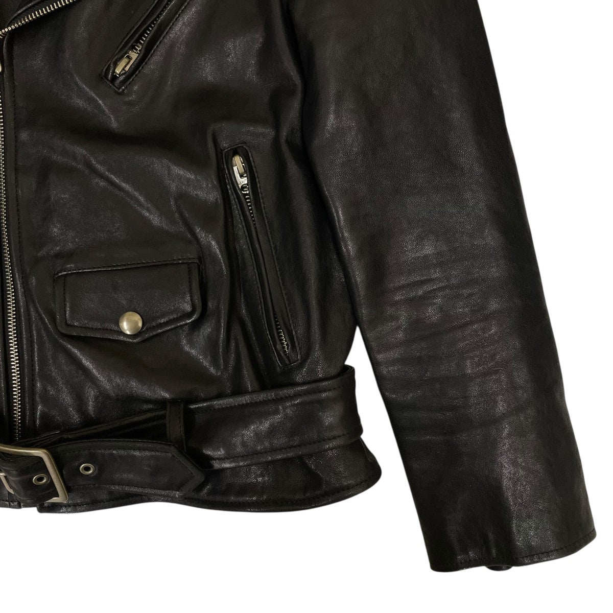 beautiful people ラムレザーライダースジャケット1775402403 古着・中古-4枚目のアイテム画像