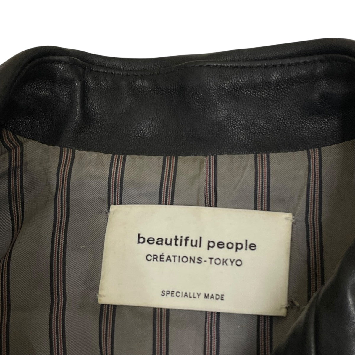 beautiful people ラムレザーライダースジャケット1775402403 古着・中古-5枚目のアイテム画像