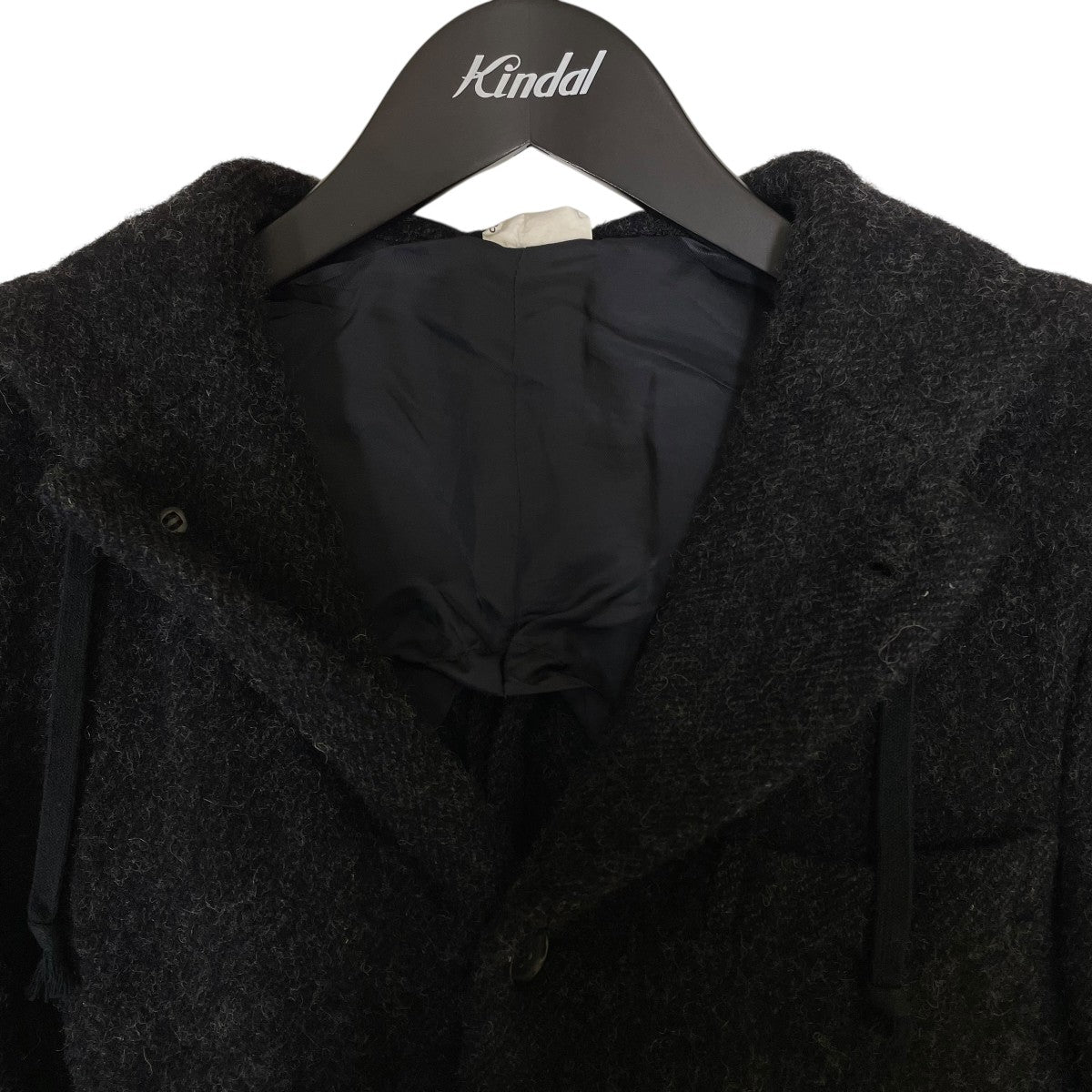 COMME des GARCONS HOMME DEUX 縮絨ウールフーデッドジャケットDN J051 古着・中古-3枚目のアイテム画像