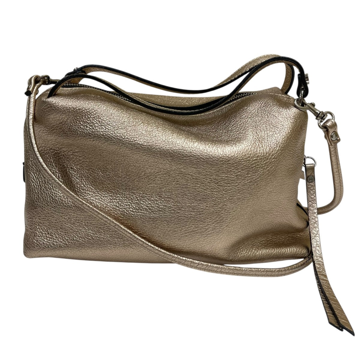 GIANNI CHIARINI アリファS ミニレザーバッグ2WAYハンドバッグ 古着・中古-1枚目のアイテム画像