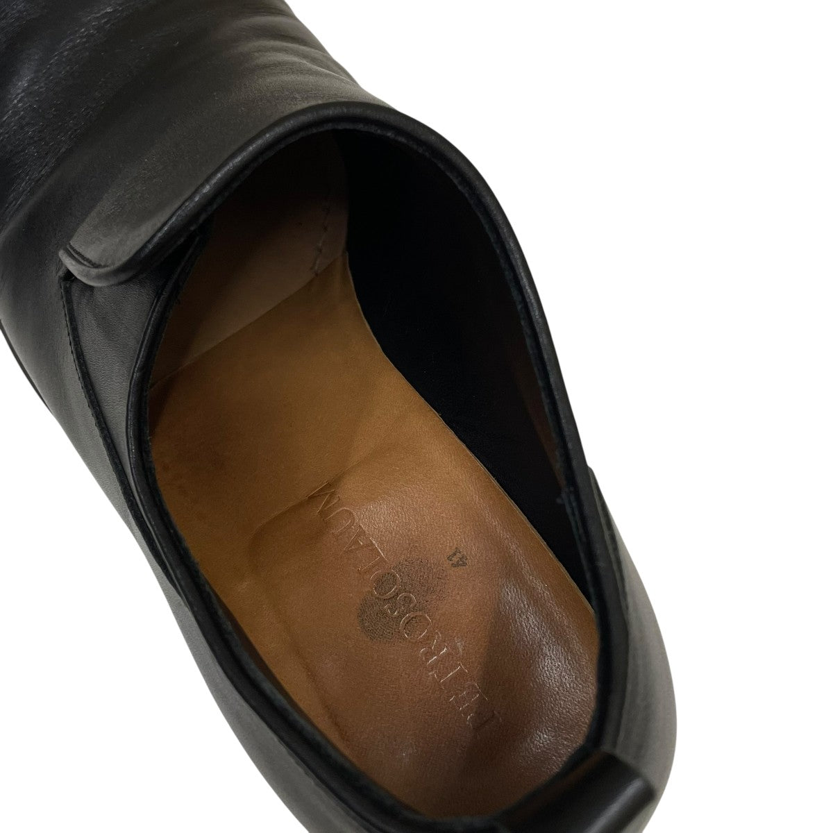 スリッポンレザーシューズ