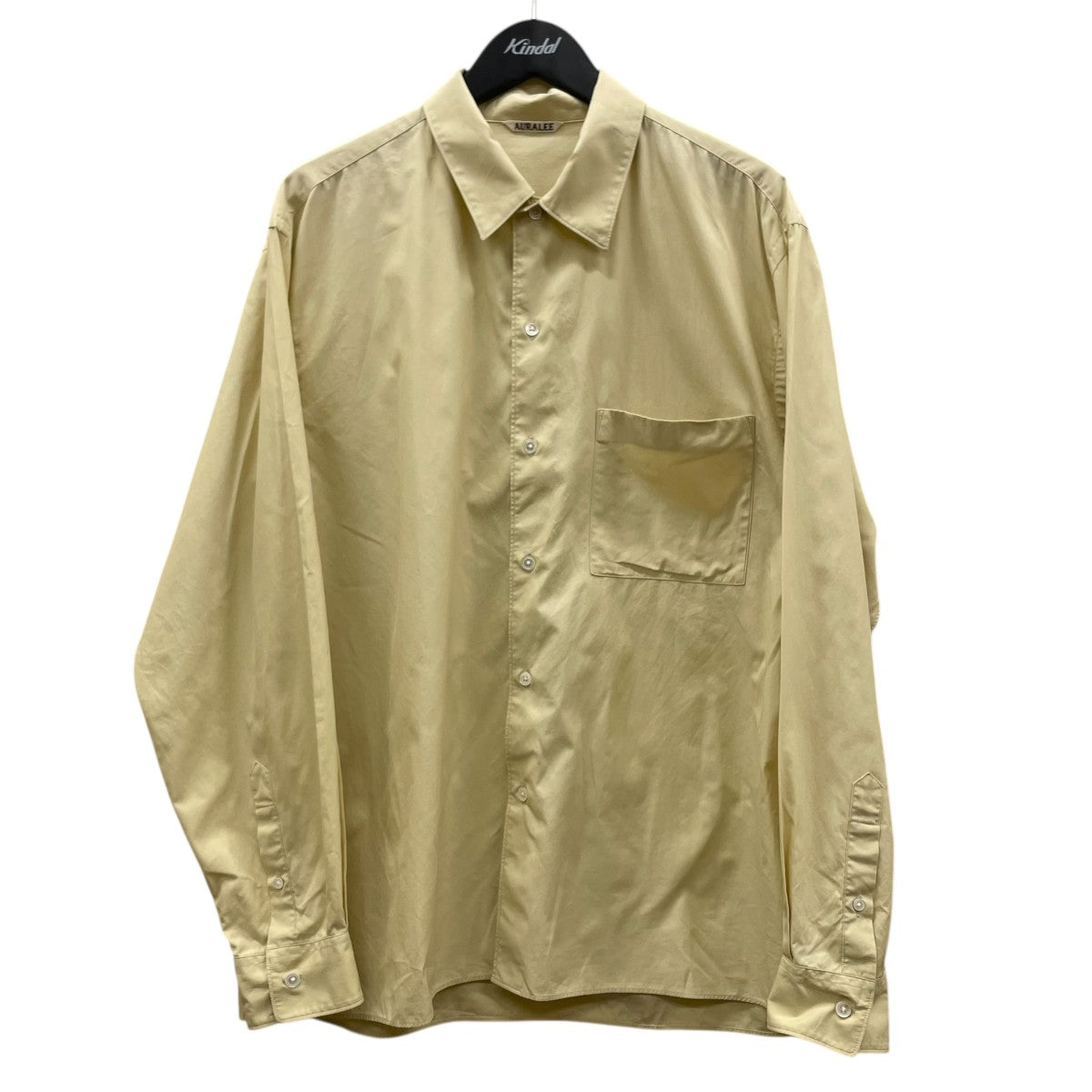 AURALEE(オーラリー) WASHED FINX TWILL BOX SHIRTS長袖シャツA00S01TN
