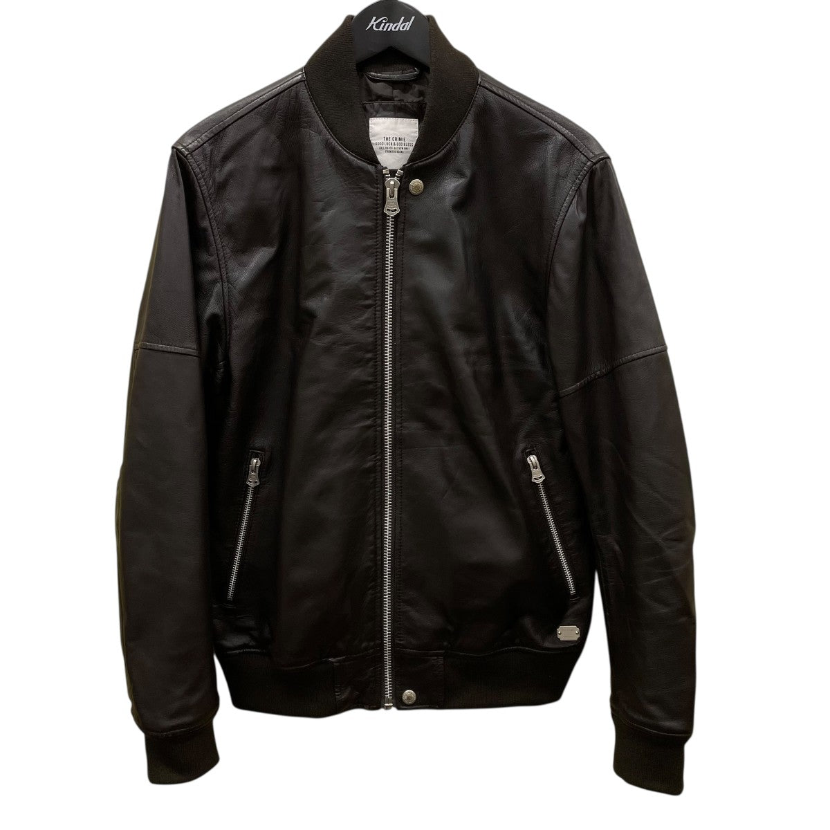 LAMB LEATHER BOMBER JACKETラムレザーボンバージャケットCR1 02B5 JK07