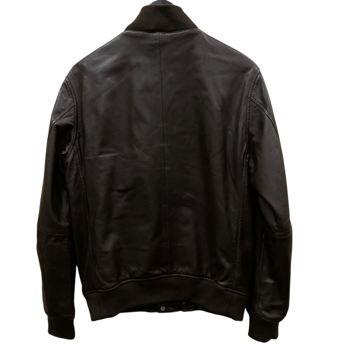 LAMB LEATHER BOMBER JACKETラムレザーボンバージャケットCR1 02B5 JK07
