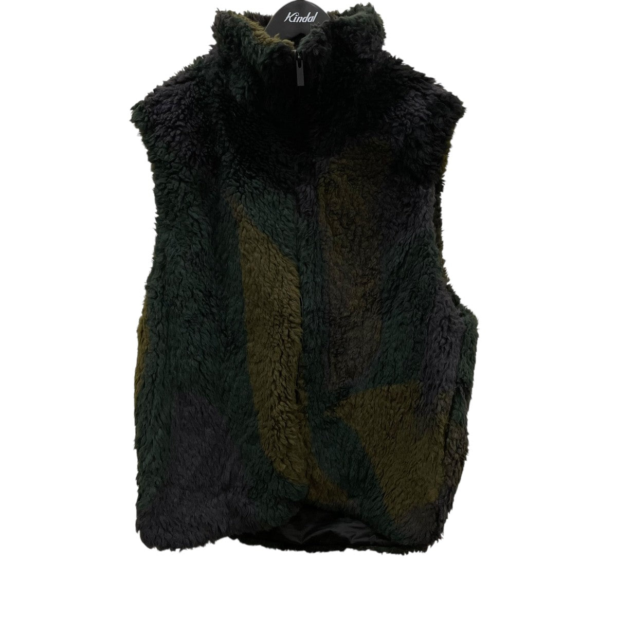 mame kurogouchi Silver Knitted Fluffy Wool VestウールベストMM23FW-JK003 古着・中古-1枚目のアイテム画像