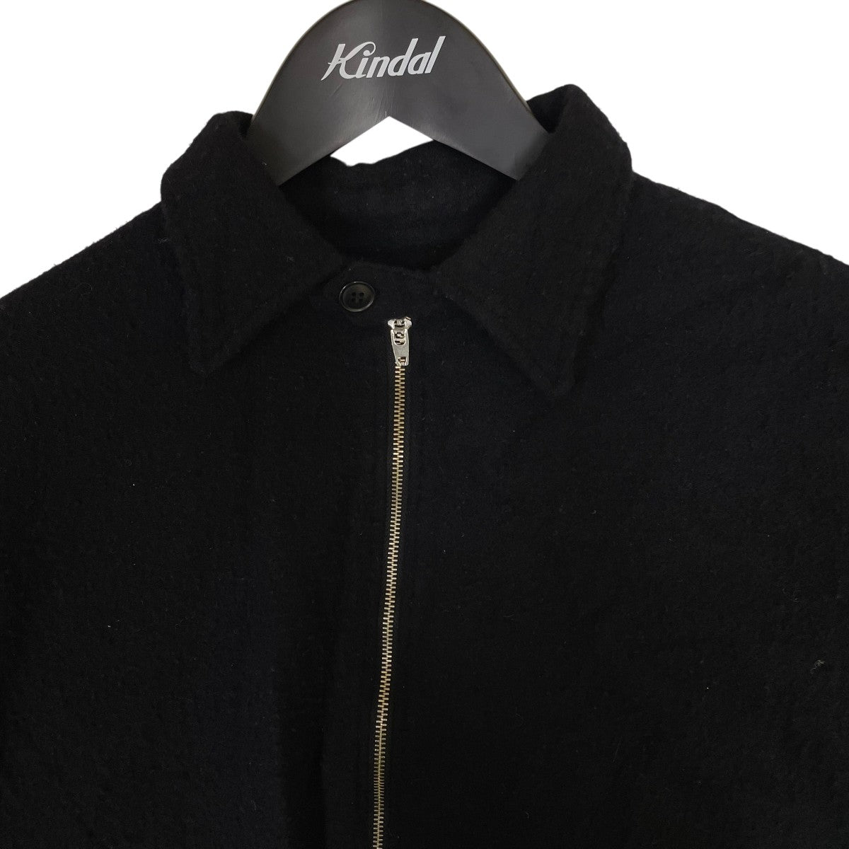 縮絨ウール ハーフジップ ワンピース長袖ワンピースY03-02011