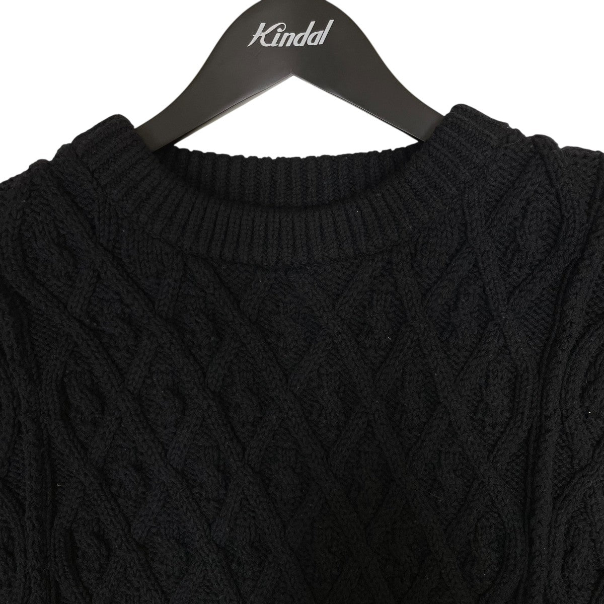 HARD TWIST MERINO ARAN KNIT VESTニットベストA9AV04FM