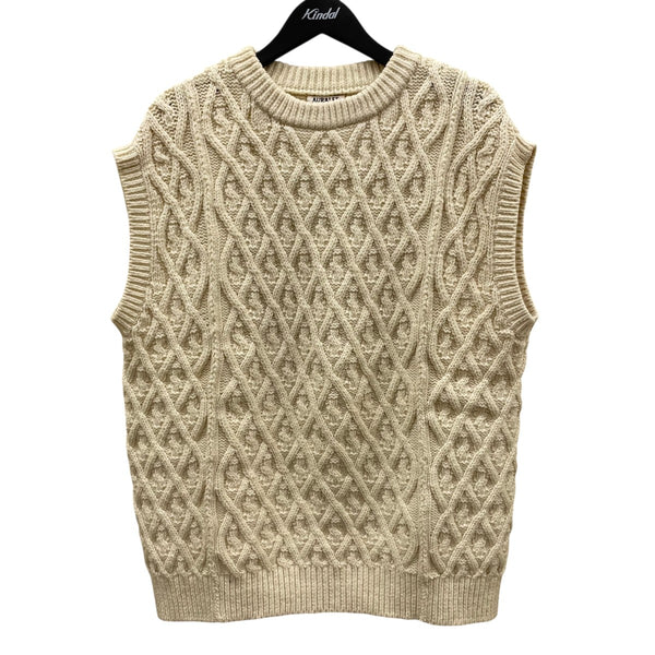 AURALEE(オーラリー) HARD TWIST MERINO ARAN KNIT VESTニットベスト