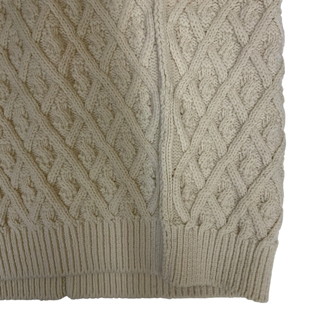 AURALEE(オーラリー) HARD TWIST MERINO ARAN KNIT VESTニットベスト