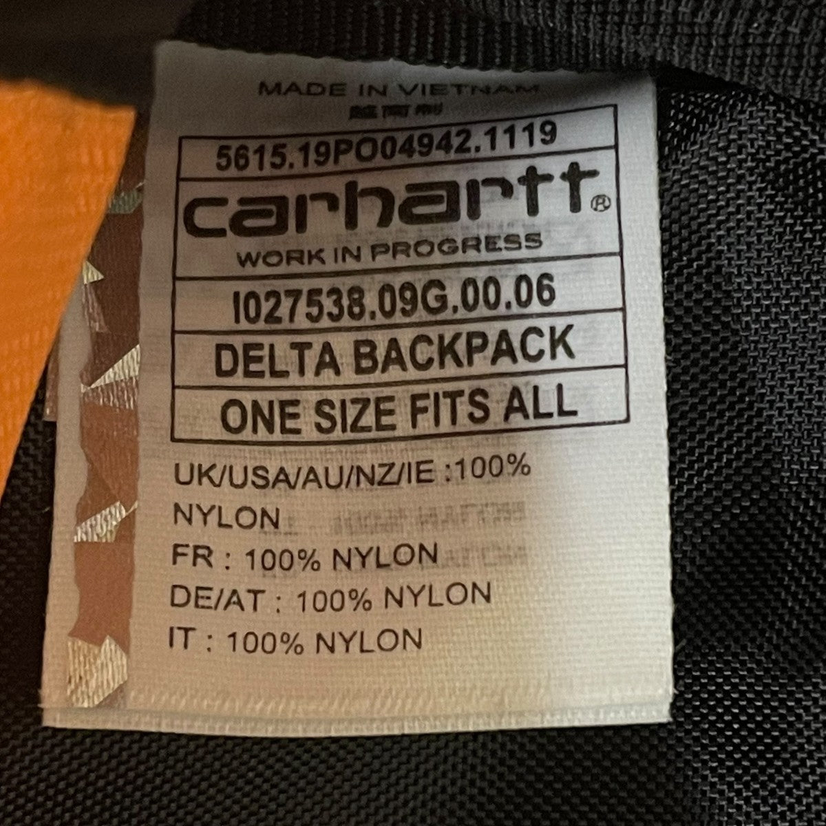 DELTA BACKPACKリュック バックパックIO27 538 09G 00 20SS