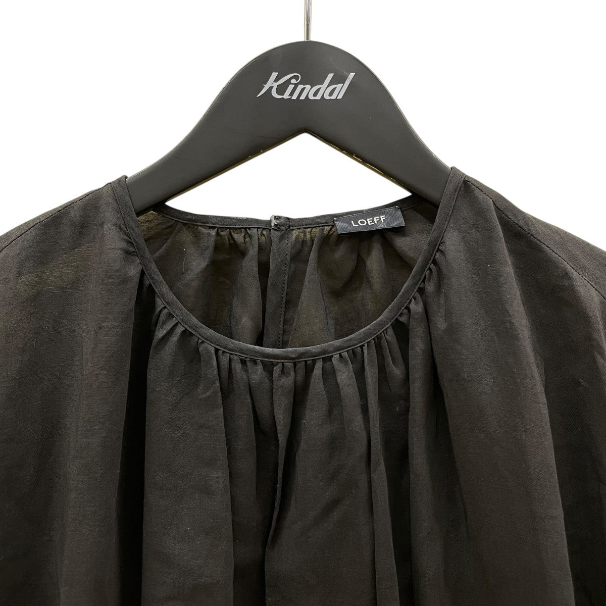 LOEFF C L ボイル カフタン ワンピースウエストドローストリングワンピース 長袖ワンピース88262420031 古着・中古-3枚目のアイテム画像
