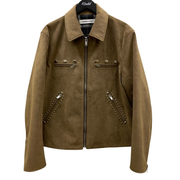Undercover スウェード ジャケット　L アンダーカバー マイクロスウェード シングルスタッズブルゾン