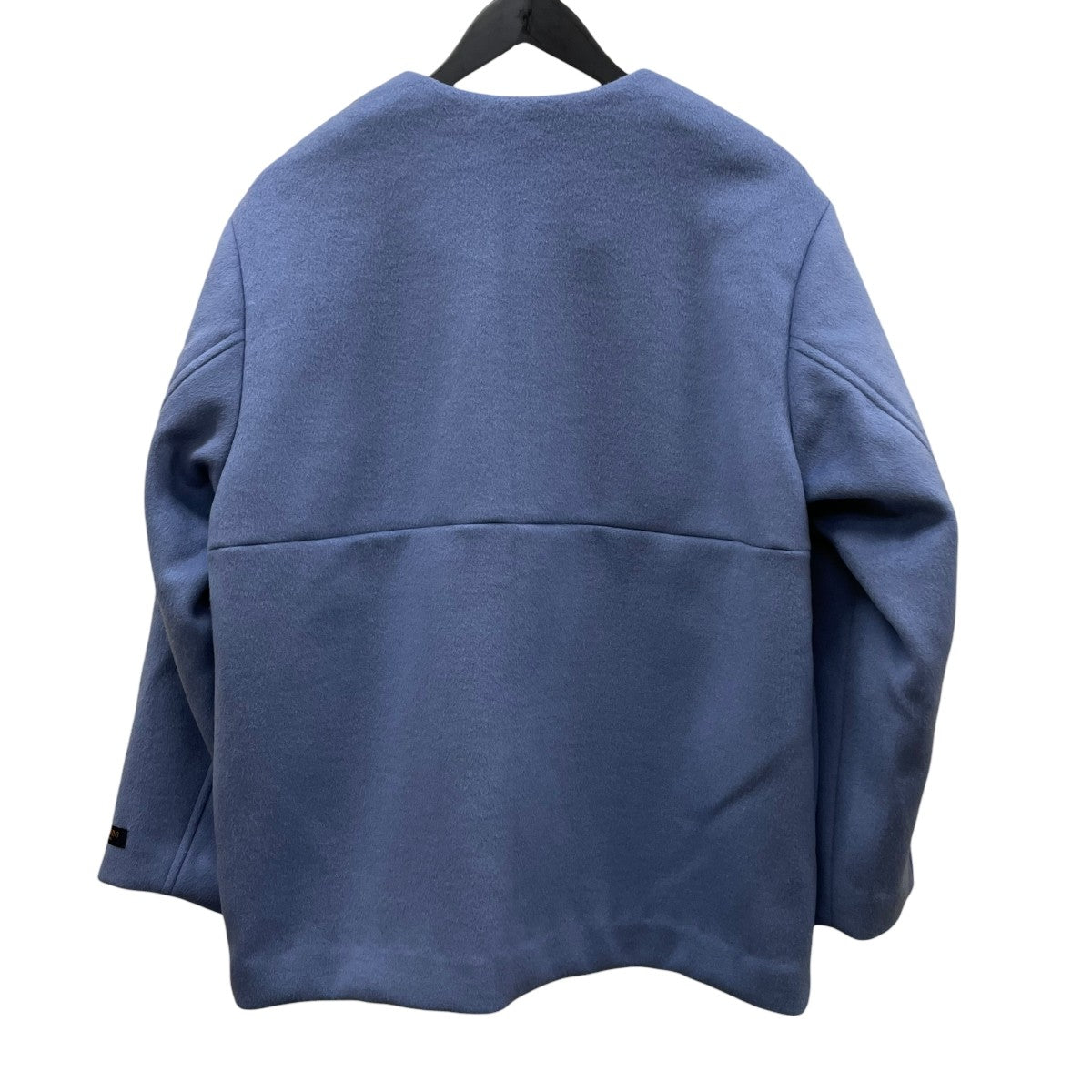 25AWスーパーファインビーバークルーネックコートノーカラーコート25020462704140