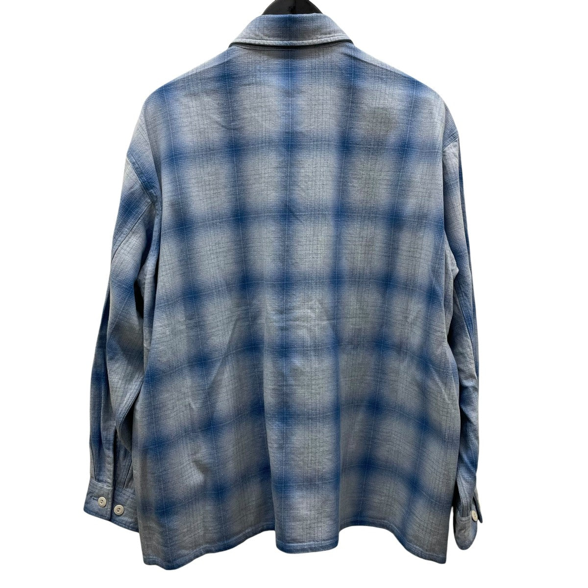 インディゴ チェック ミリタリー シャツ長袖シャツ25050470155030