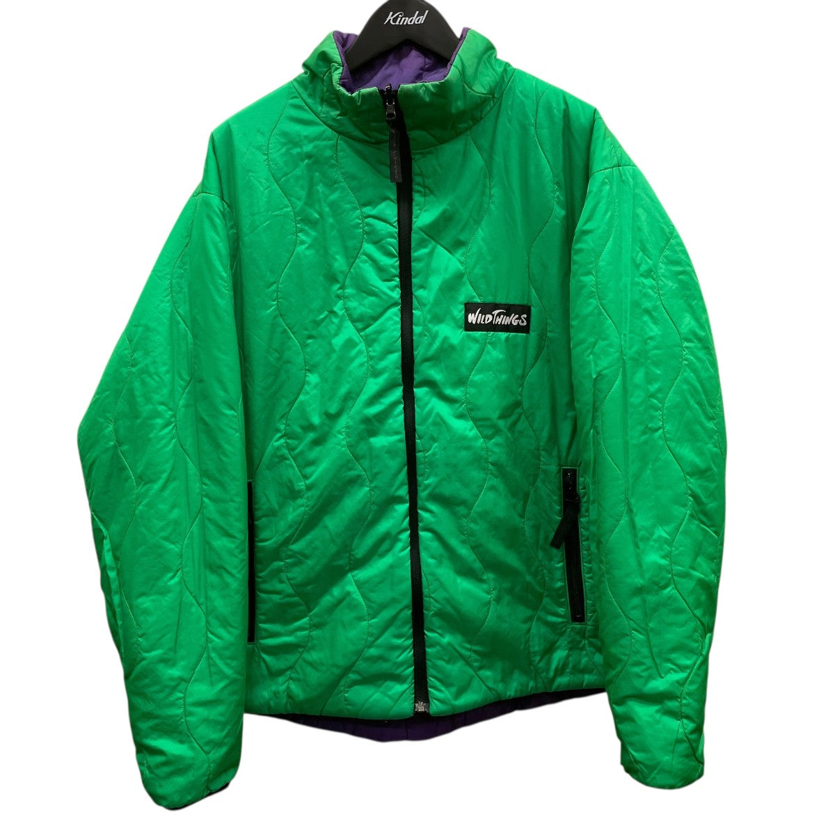 WILD THINGS(ワイルドシングス) リバーシブル中綿ジャケット パープル