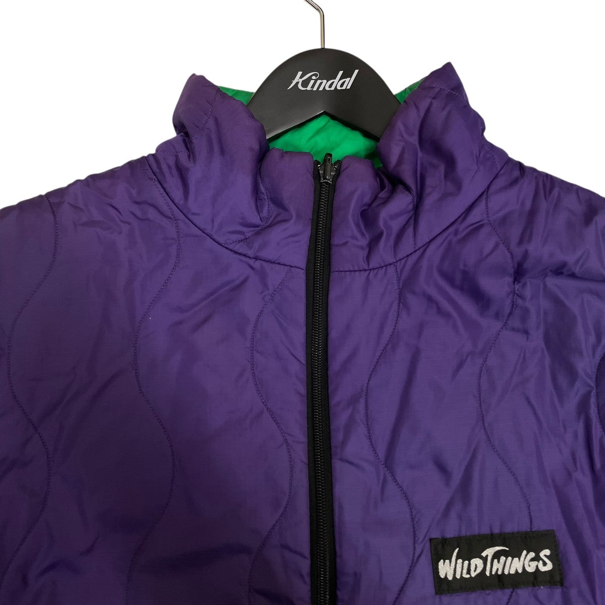 WILD THINGS(ワイルドシングス) リバーシブル中綿ジャケット パープル