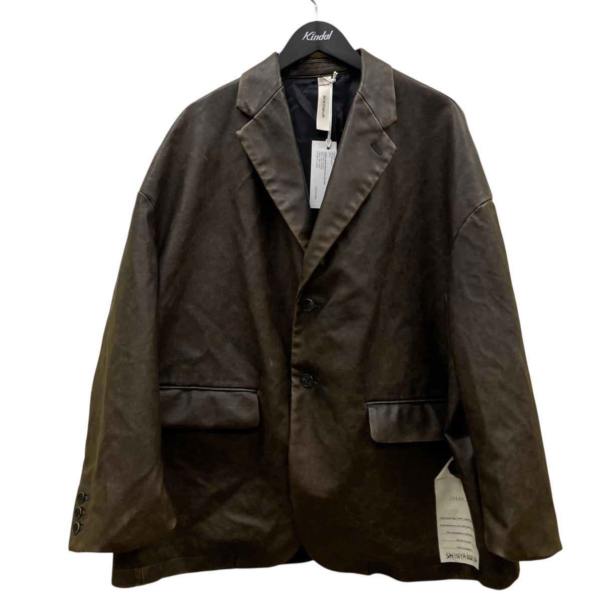 HIS JACKETフェイクレザーテーラードジャケット2502SK20
