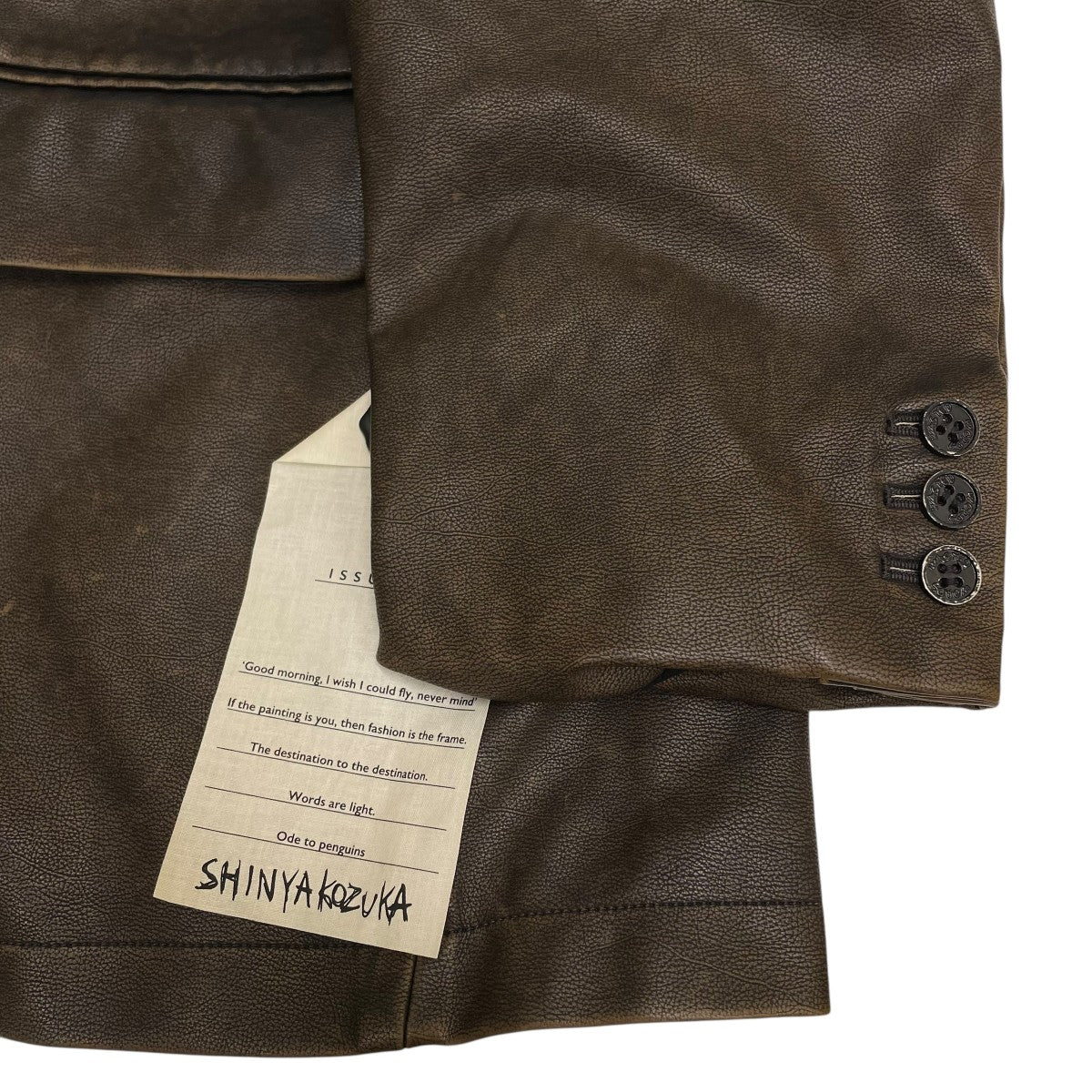 HIS JACKETフェイクレザーテーラードジャケット2502SK20