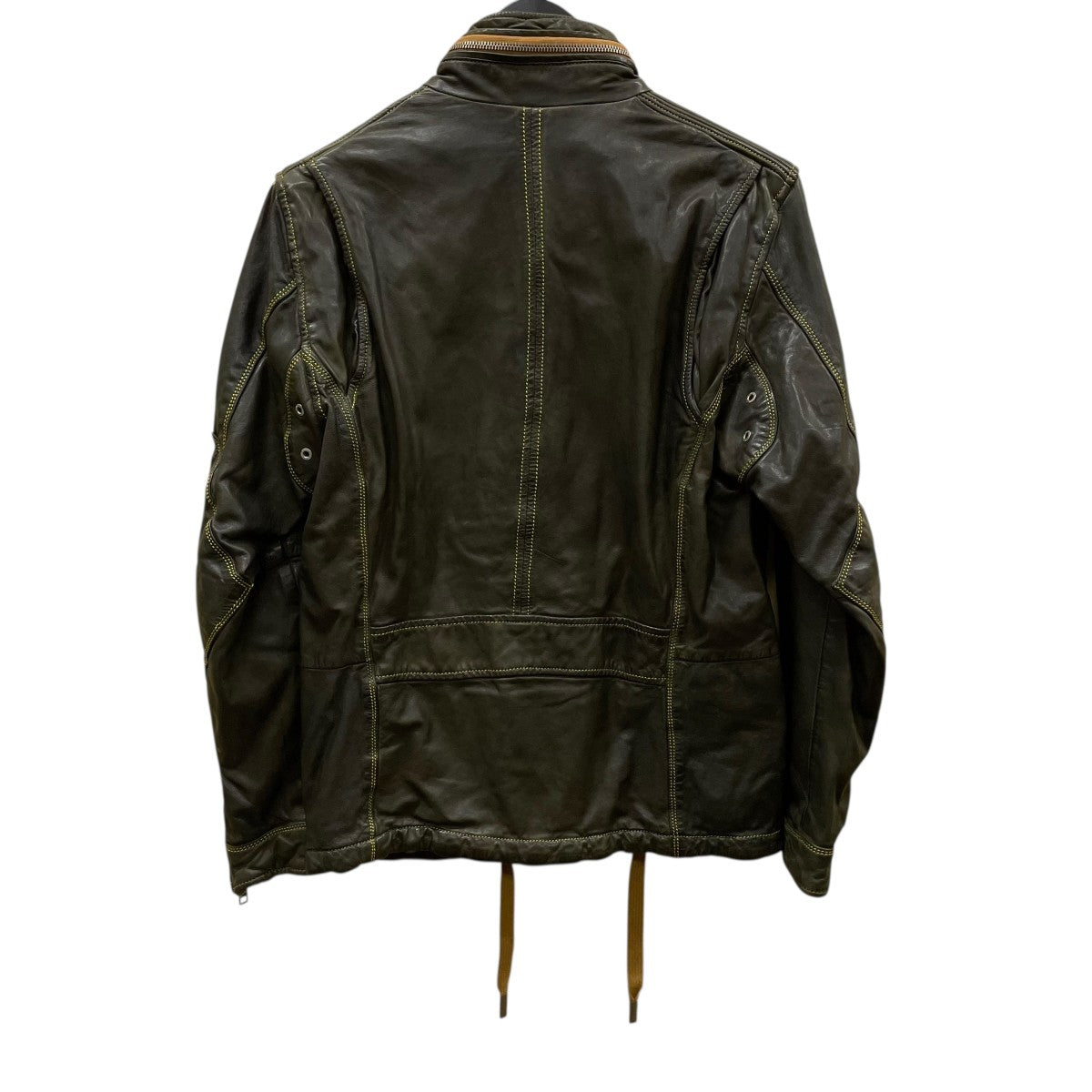 DIESEL(ディーゼル) レザージャケット オリーブ サイズ XS｜【公式