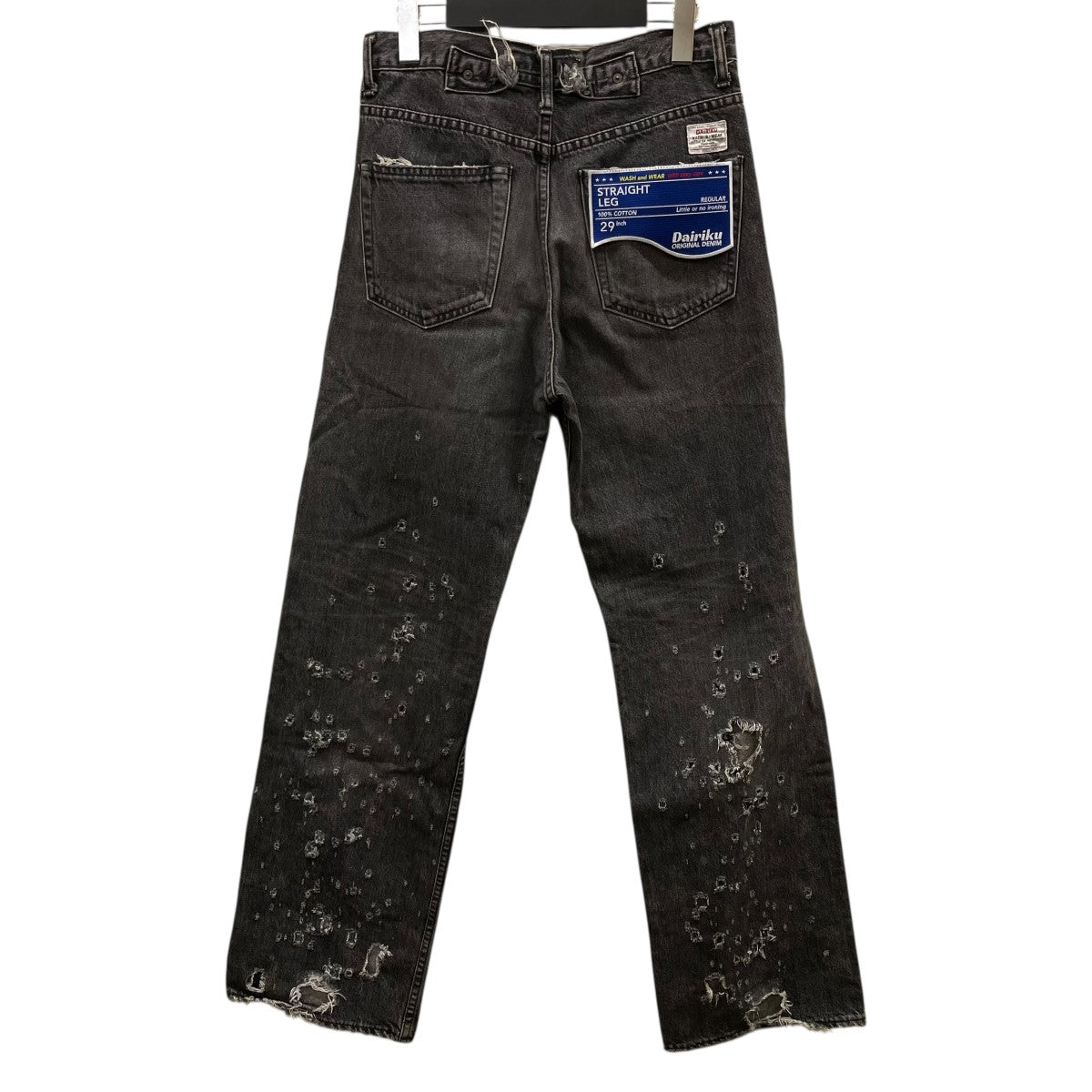 Damage Straight Denim Pantsダメージ加工デニムパンツ24SS D 5