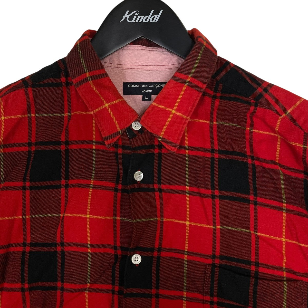 COMME des GARCONS HOMME(コムデギャルソンオム) 長袖チェックシャツHF