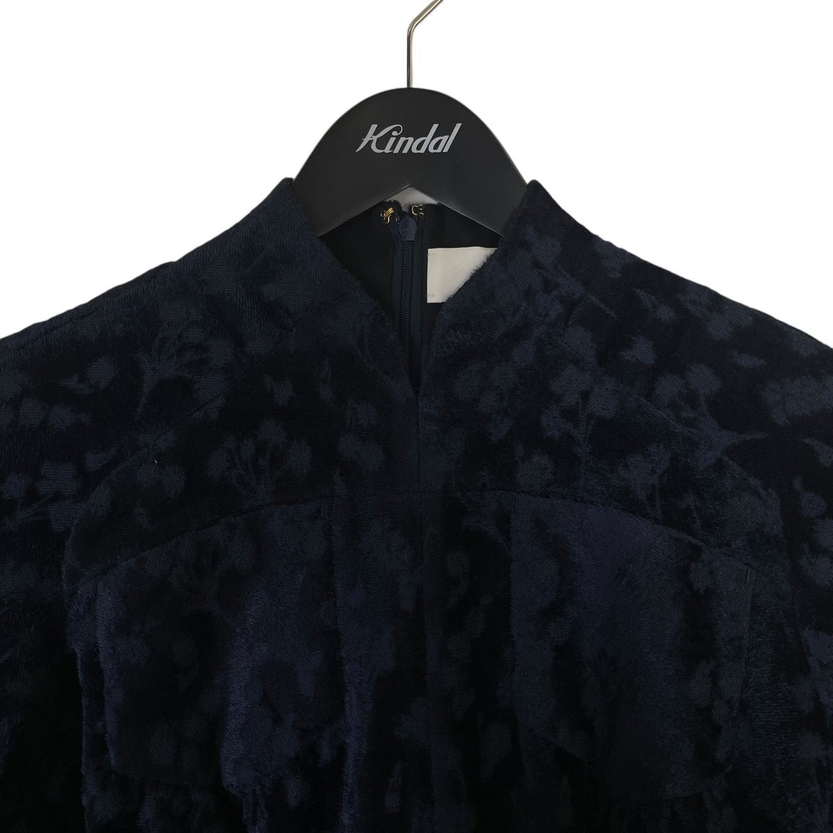 mame kurogouchi(マメクロゴウチ) フローラルジャガードフレアドレス