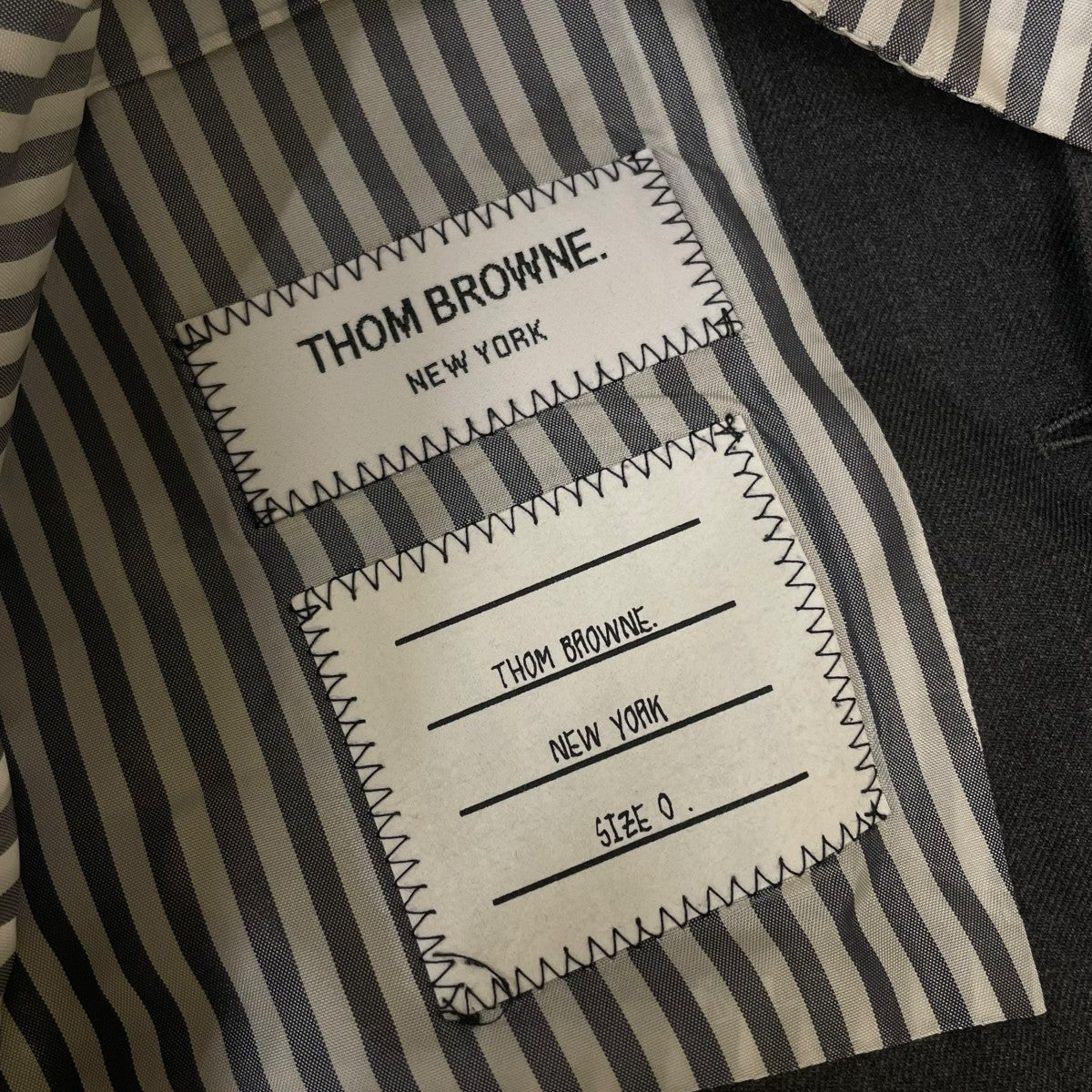 Thom Browne ストライプ柄 切替 スーツベスト ジレ ベスト 古着・中古-5枚目のアイテム画像