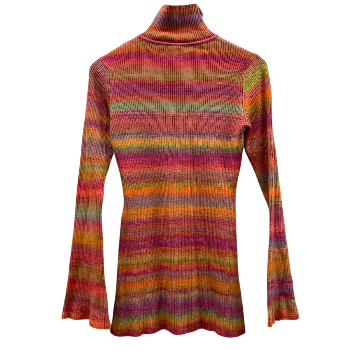 mame kurogouchi 22FW／Ombre Stripe Knitted TopハイネックニットMM22FW-KN055 古着・中古-2枚目のアイテム画像