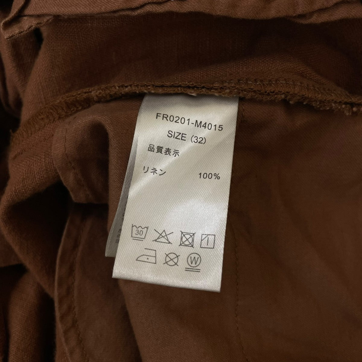 FARAH リネンパンツFR0201-M4015 古着・中古-6枚目のアイテム画像