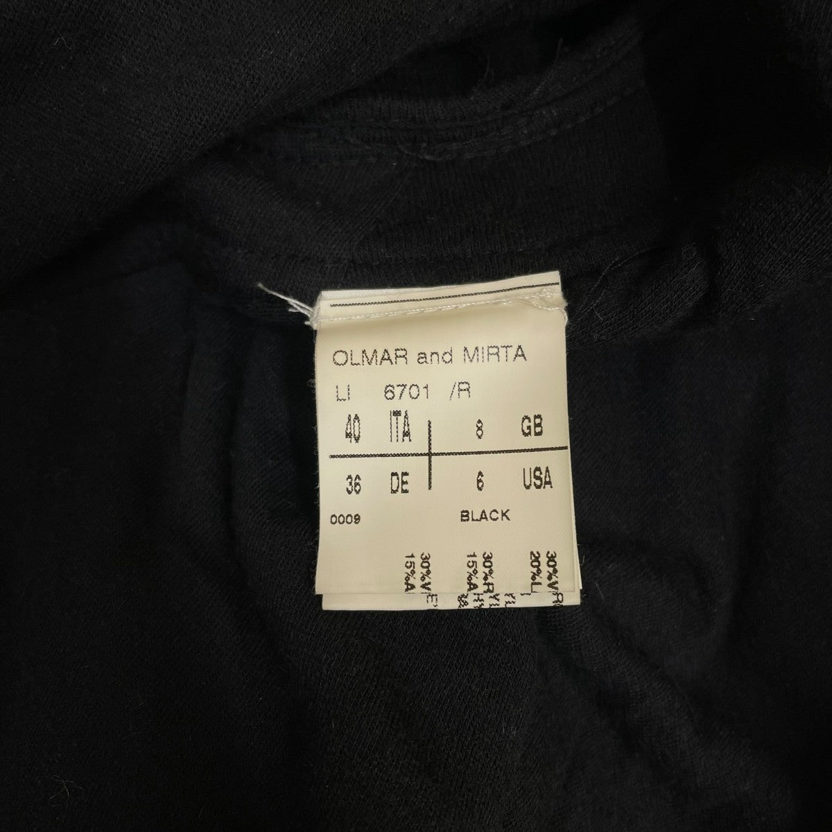 RICK OWENS OLMAR and MIRTAカーディガン 古着・中古-5枚目のアイテム画像