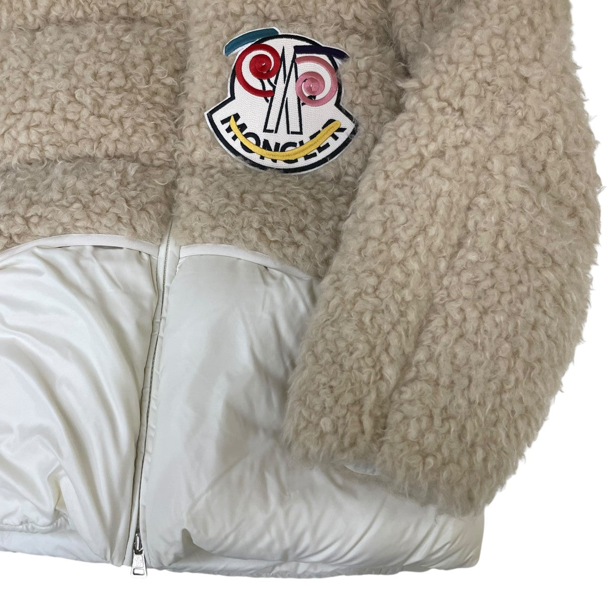 22-23AW ROUSAY ロゴワッペン・フード付 ボア切替 ダウンジャケットH20921A00042 M2009