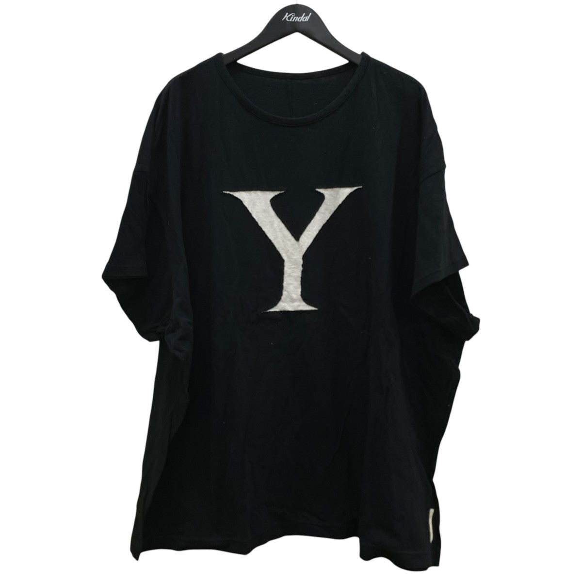 YOHJI YAMAMOTO BLACK and BLACKオーバーサイズ 半袖Tシャツ コットンTシャツND T77 072 古着・中古-1枚目のアイテム画像