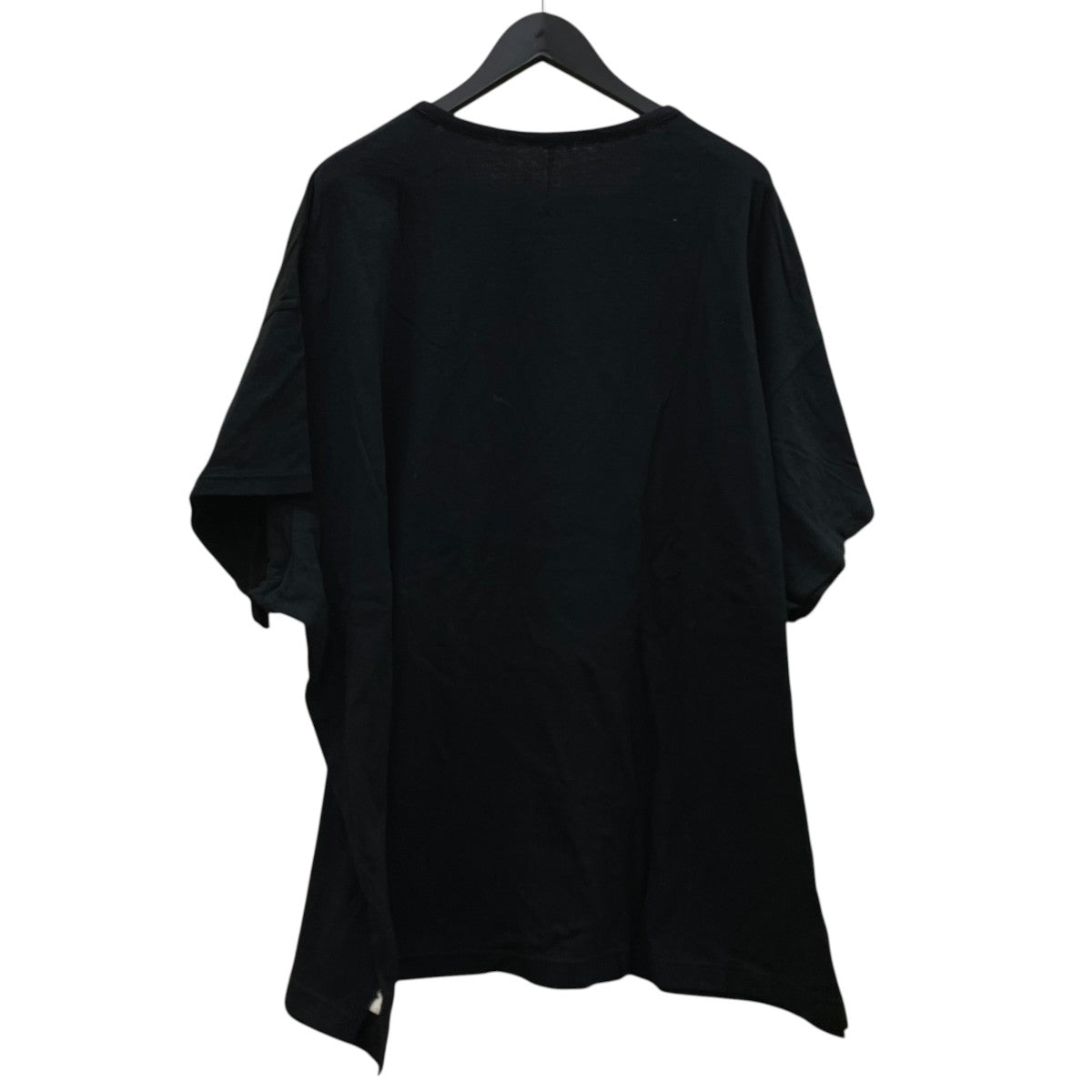 YOHJI YAMAMOTO BLACK and BLACKオーバーサイズ 半袖Tシャツ コットンTシャツND T77 072 古着・中古-2枚目のアイテム画像