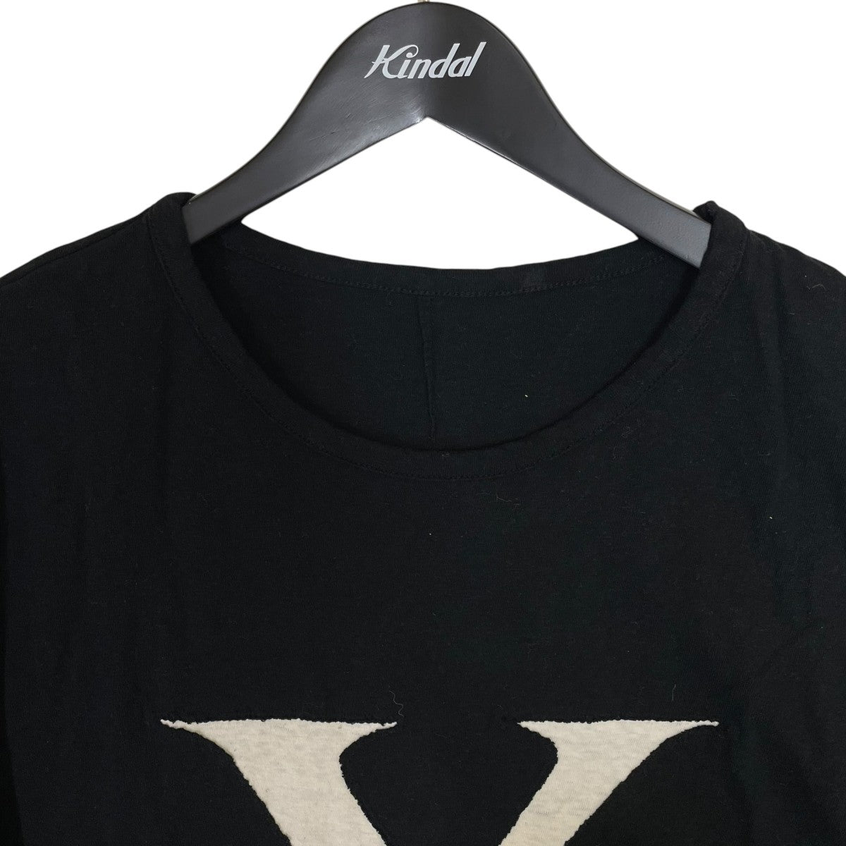YOHJI YAMAMOTO BLACK and BLACKオーバーサイズ 半袖Tシャツ コットンTシャツND T77 072 古着・中古-3枚目のアイテム画像