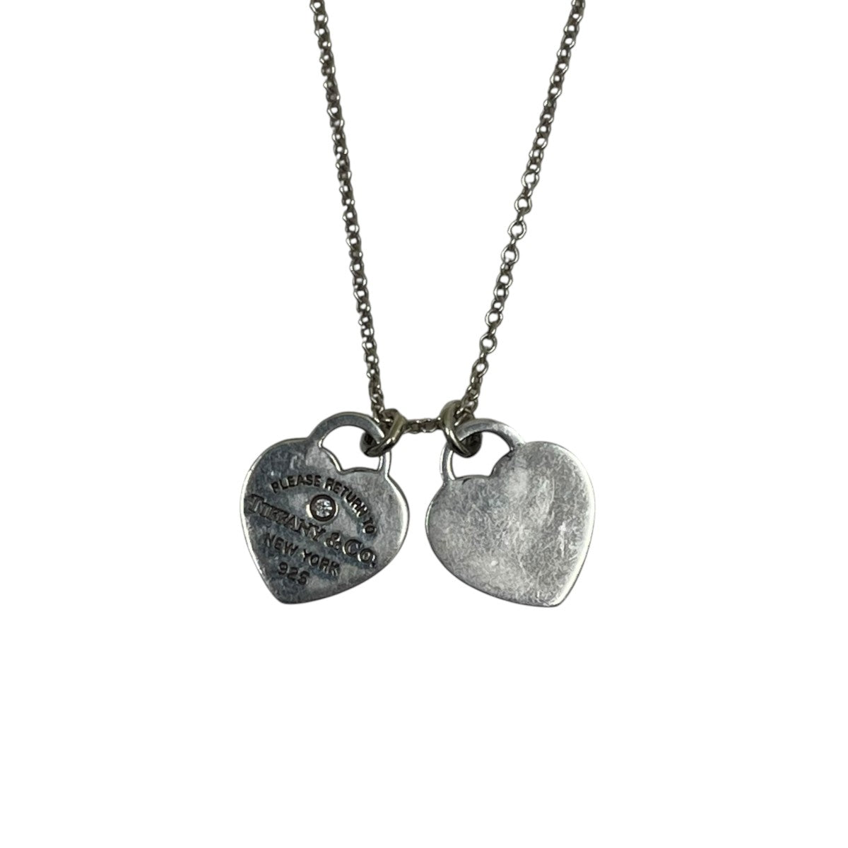 Tiffany ＆ Co． ハート タグ ペンダント ダイヤモンドネックレス 古着・中古-1枚目のアイテム画像