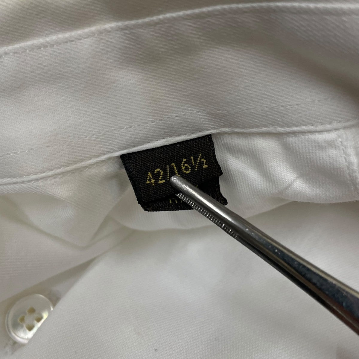 LOUIS VUITTON 無地 長袖シャツ カッターシャツ コットンシャツRM082F MNSHF9CST 古着・中古-7枚目のアイテム画像