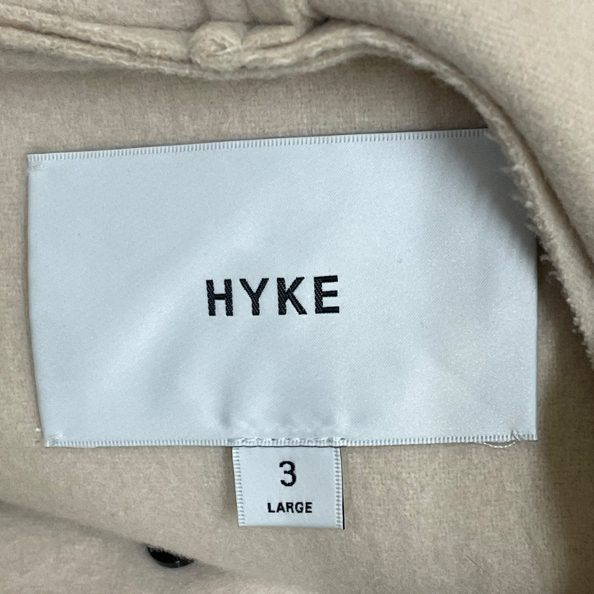 HYKE MELTON HOODED WORK COATフーデッドロングコート242-17483 古着・中古-6枚目のアイテム画像