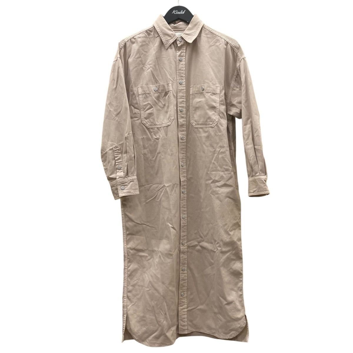 THE DIXIE LONGロングシャツ ワンピース420A344 GRG