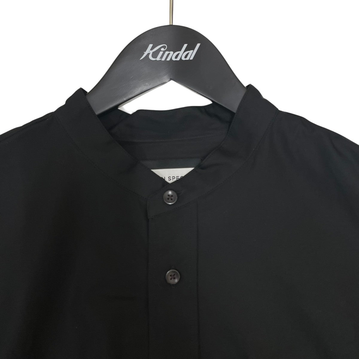 MAISON SPECIAL×THOMAS MASON Prime-Over Band Collar Shirtバンドカラーシャツ11232311211 古着・中古-3枚目のアイテム画像