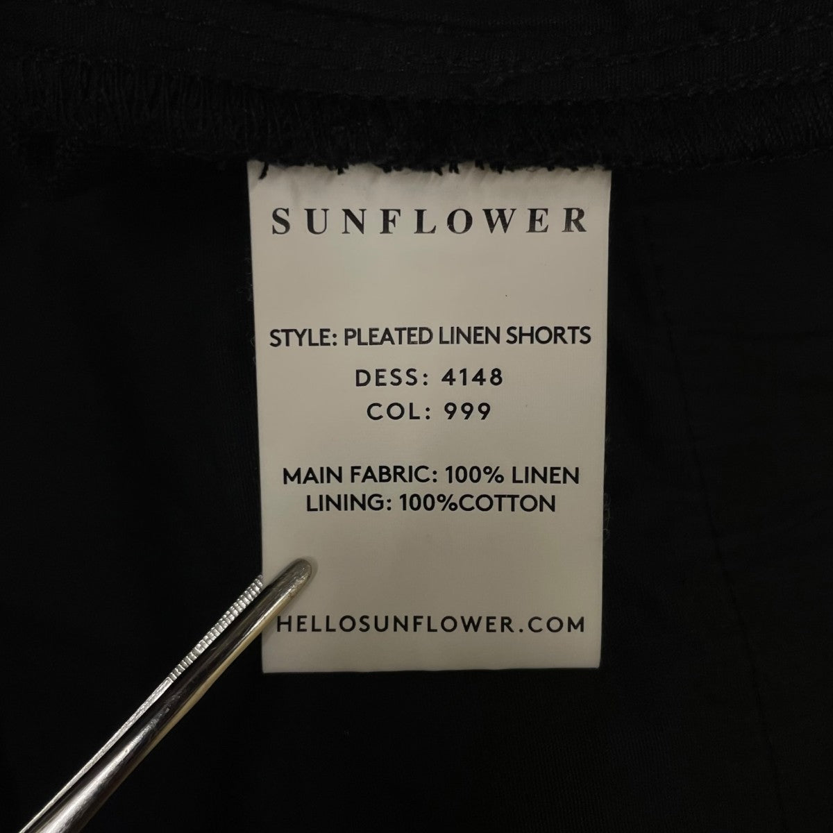 PLEATED LINEN SHORTSハーフパンツ4148