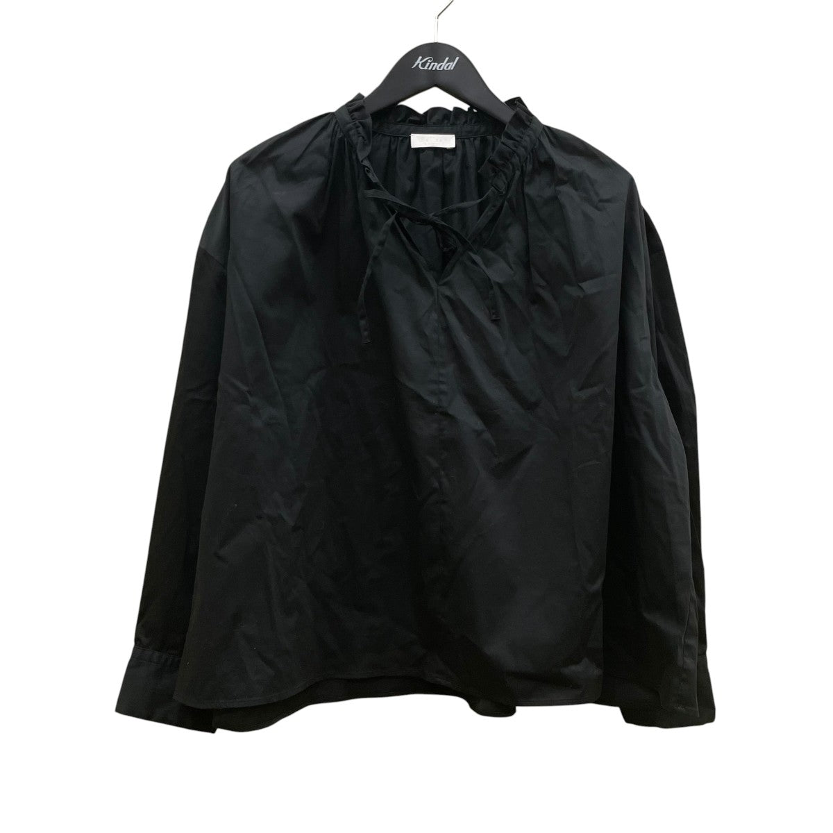 BALLSEY ハイカウントサテン ネックフリルブラウス長袖ブラウス11010101131 古着・中古-1枚目のアイテム画像