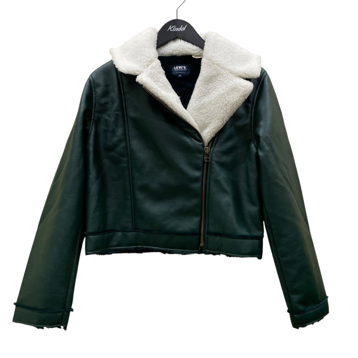 LEVI’S MADE＆CRAFTED SHERPA CROP MOTOボアフェイクレザージャケットA0337-0000 古着・中古-1枚目のアイテム画像
