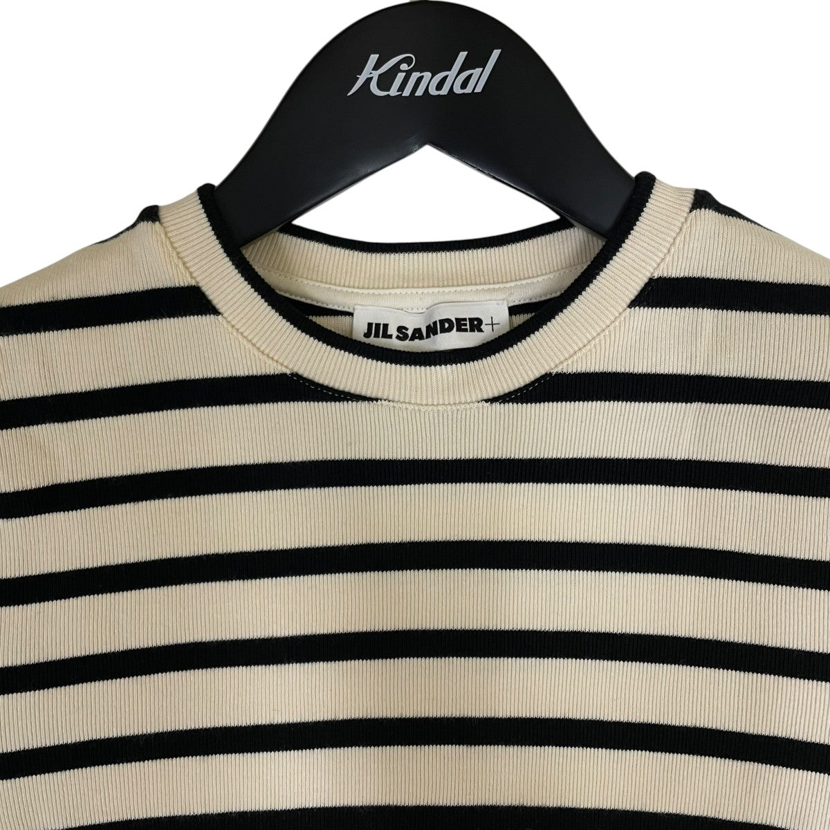 JIL SANDER+ バックロゴ ワッペン ボーダーTシャツ コットンTシャツJ40GC0111 古着・中古-3枚目のアイテム画像