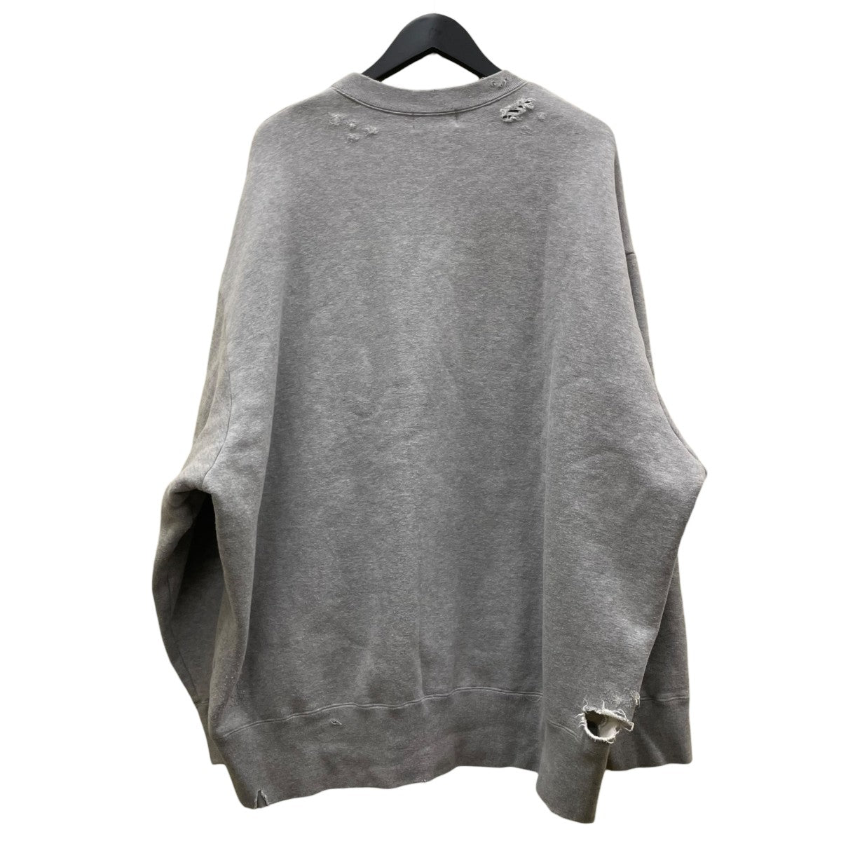KOLOR(カラー) 22AWオーバーサイズダメージスウェット22WCM T17206S
